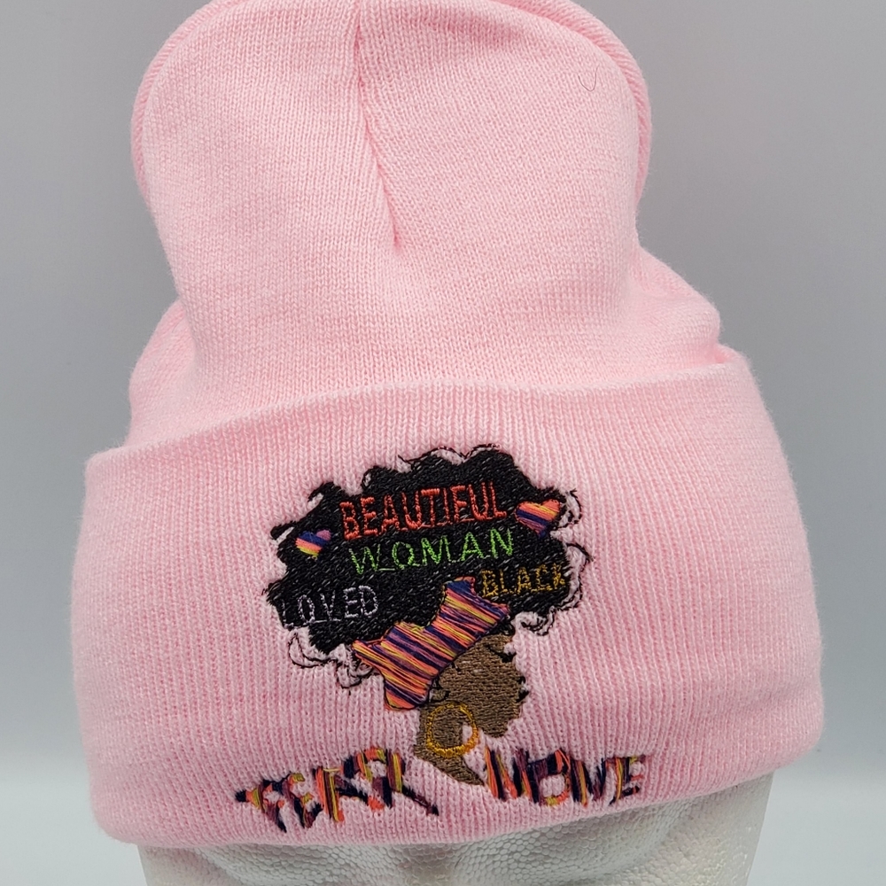 Custom embroidered Beanie.